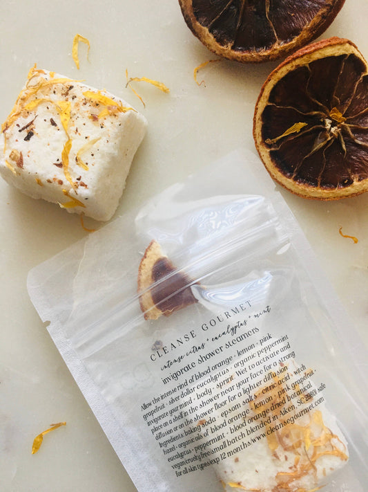 Invigorate Shower Steamers organic citrus 5 pack bath bomb