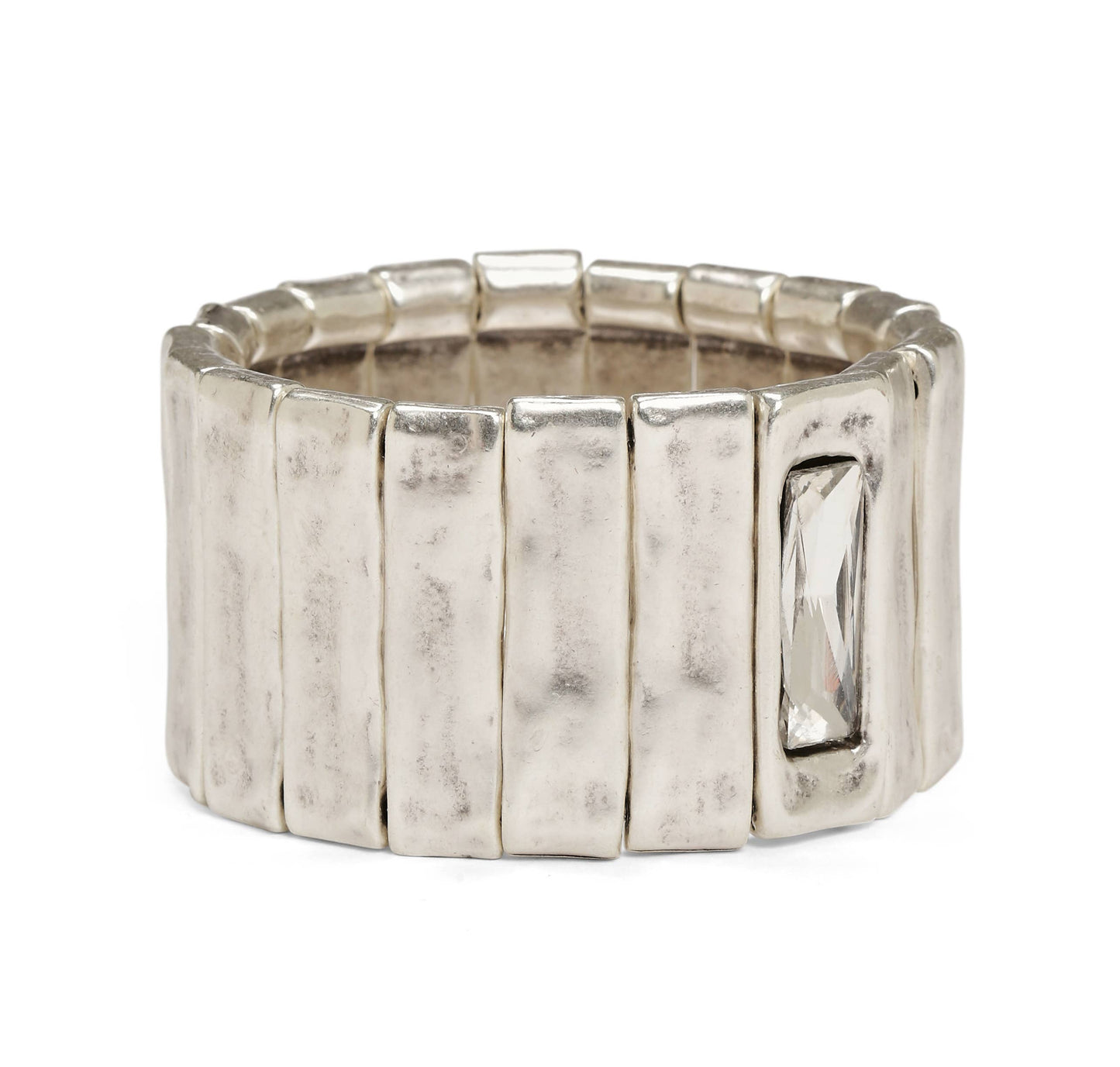 Handmade Pewter Bracelet - NB2214 CLEAR