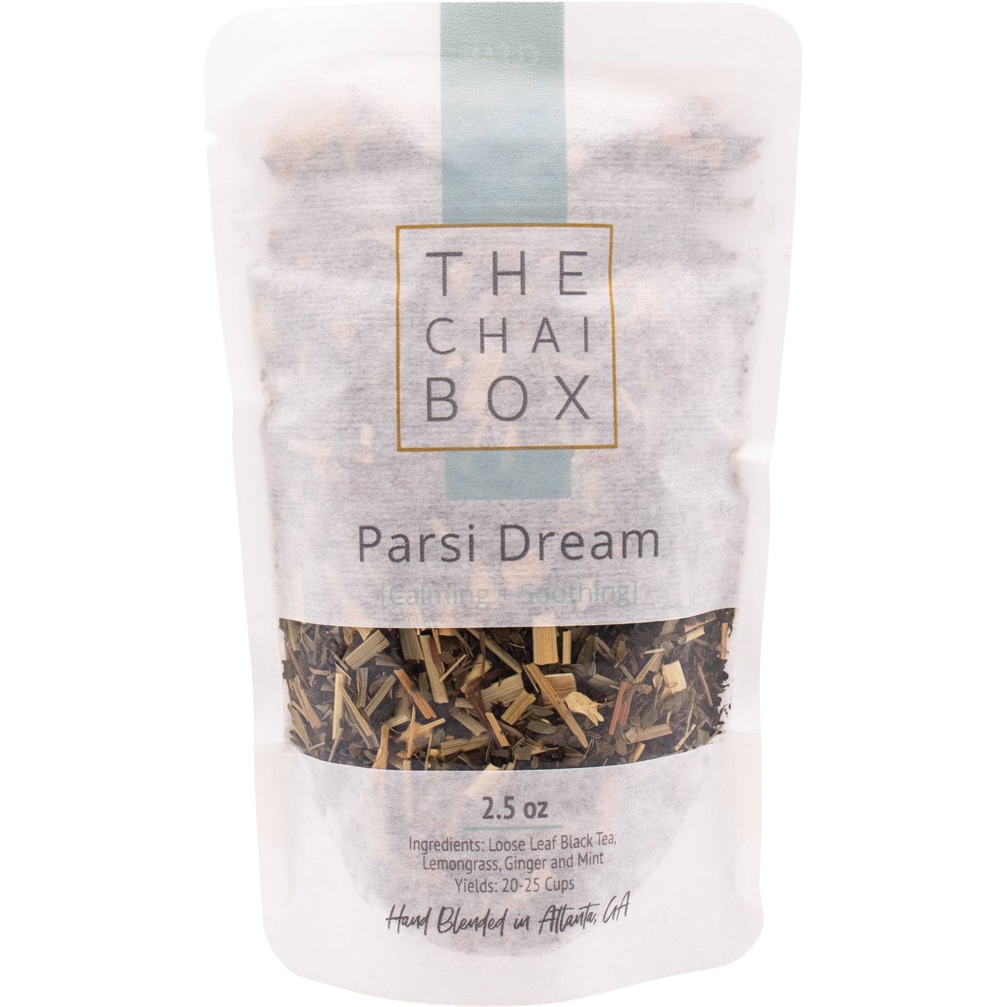 Tea | Parsi Dream - Lemongrass and Mint Black Tea: Glass Jar