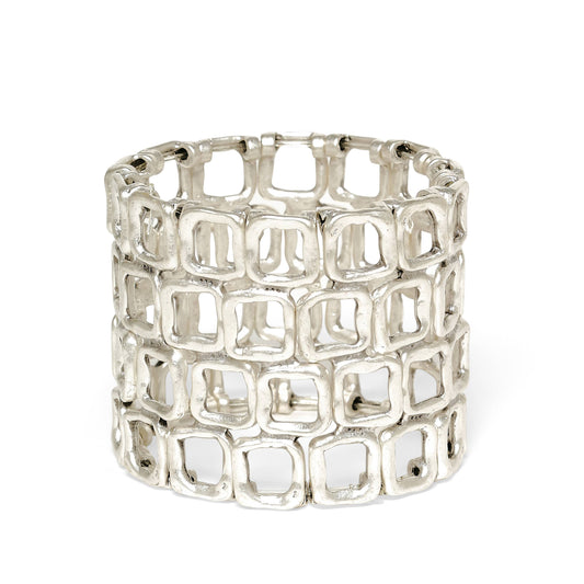 Handmade Pewter Bracelet - 24-223