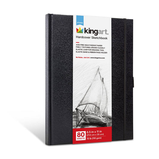 Hardcover Sketchbook - 8.5” x 11" - 80 Sheets
