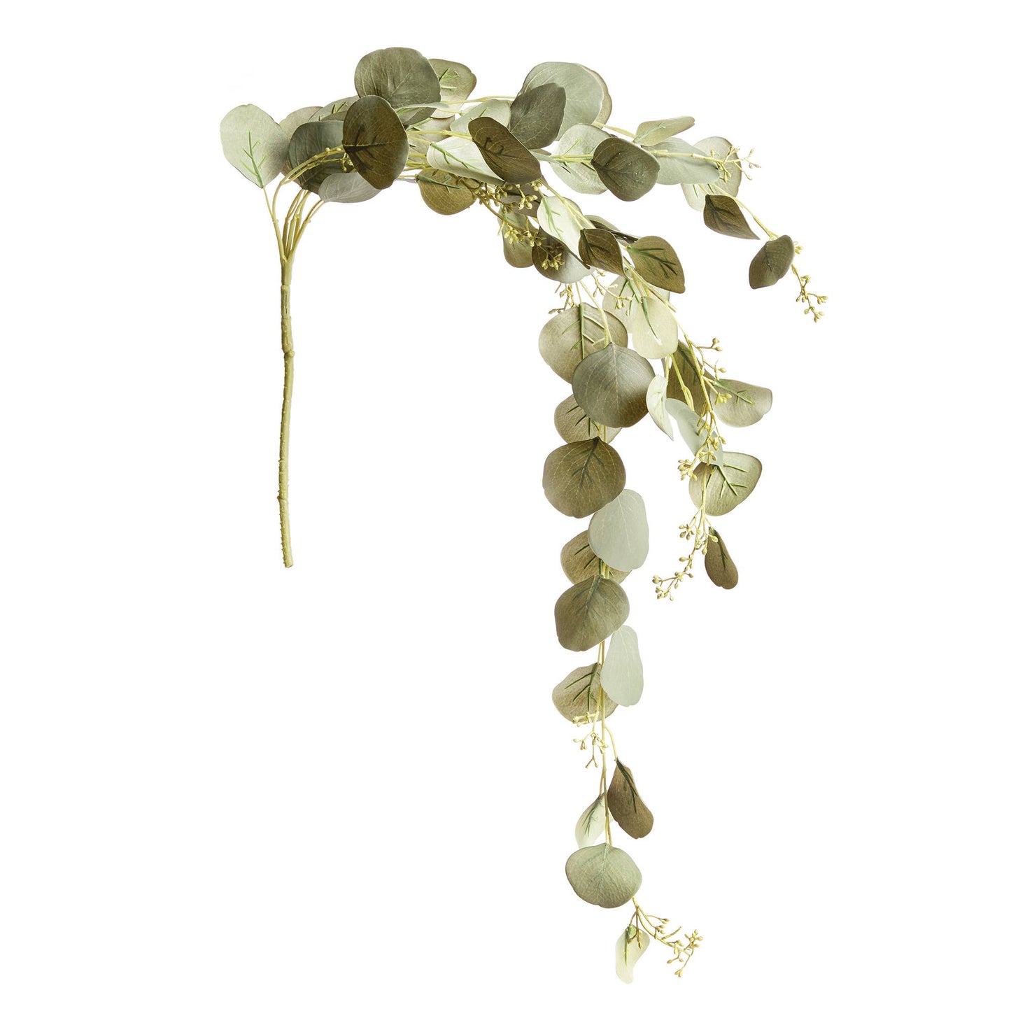 Silver Dollar Eucalyptus Spiller Stem: Green / POLYESTER,  PLASTIC, WIRE
