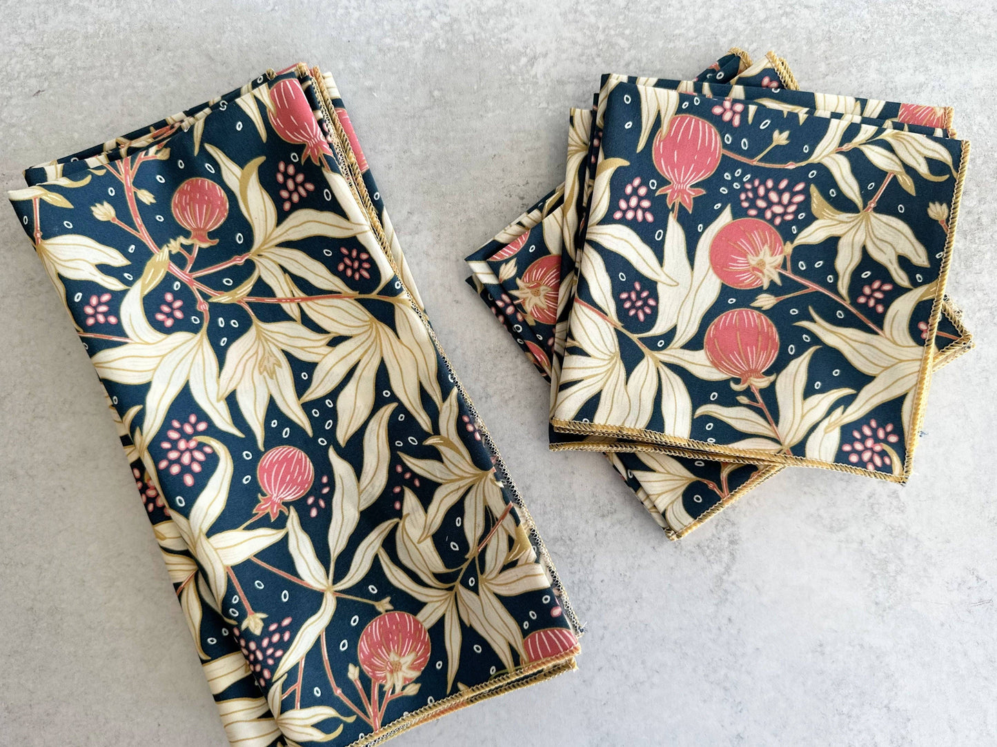 Gooseberry Cloth Napkins, set of four: Cocktail
