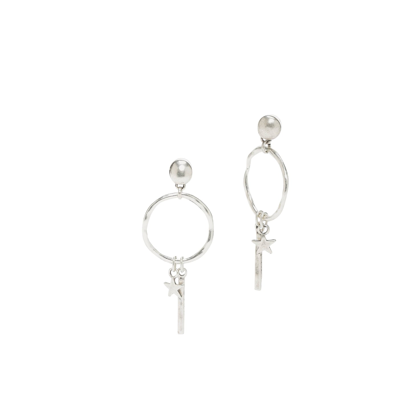 Handmade Pewter Earrings - 1852