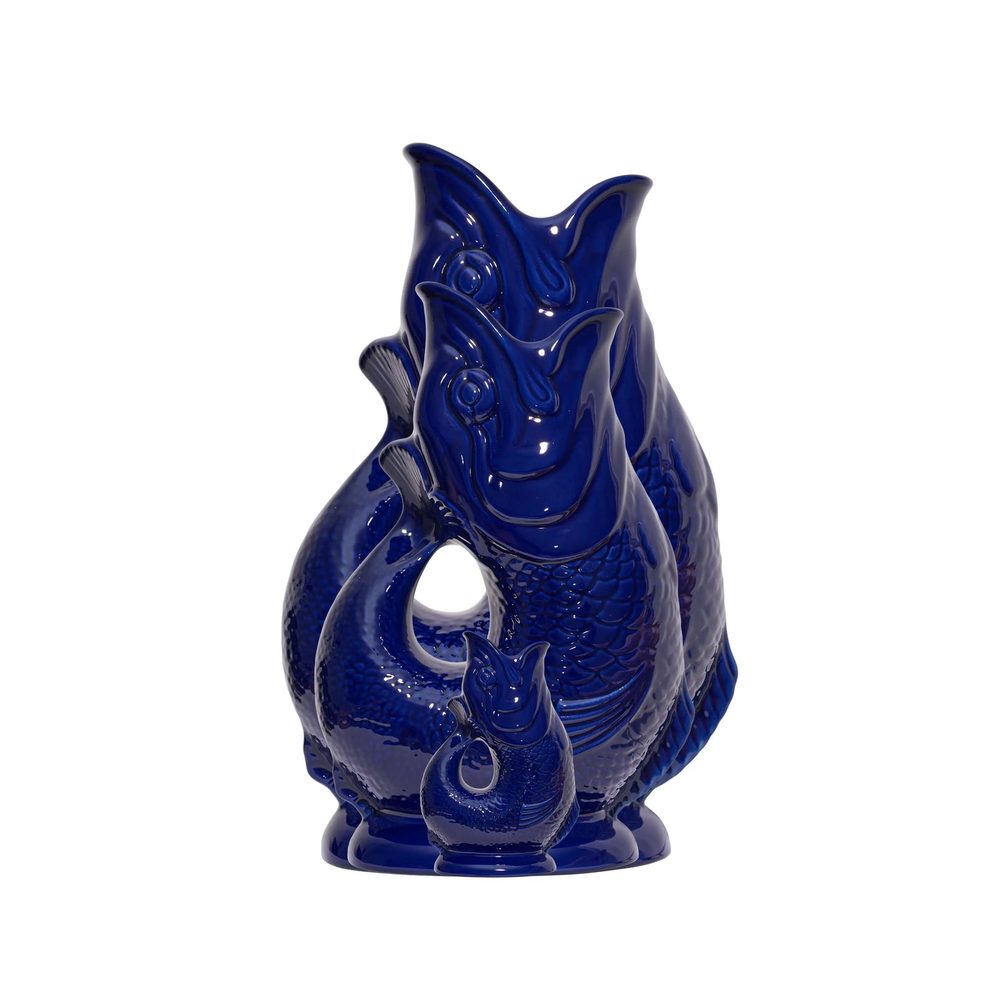 Cobalt Blue Gluggle Jug: Extra Large