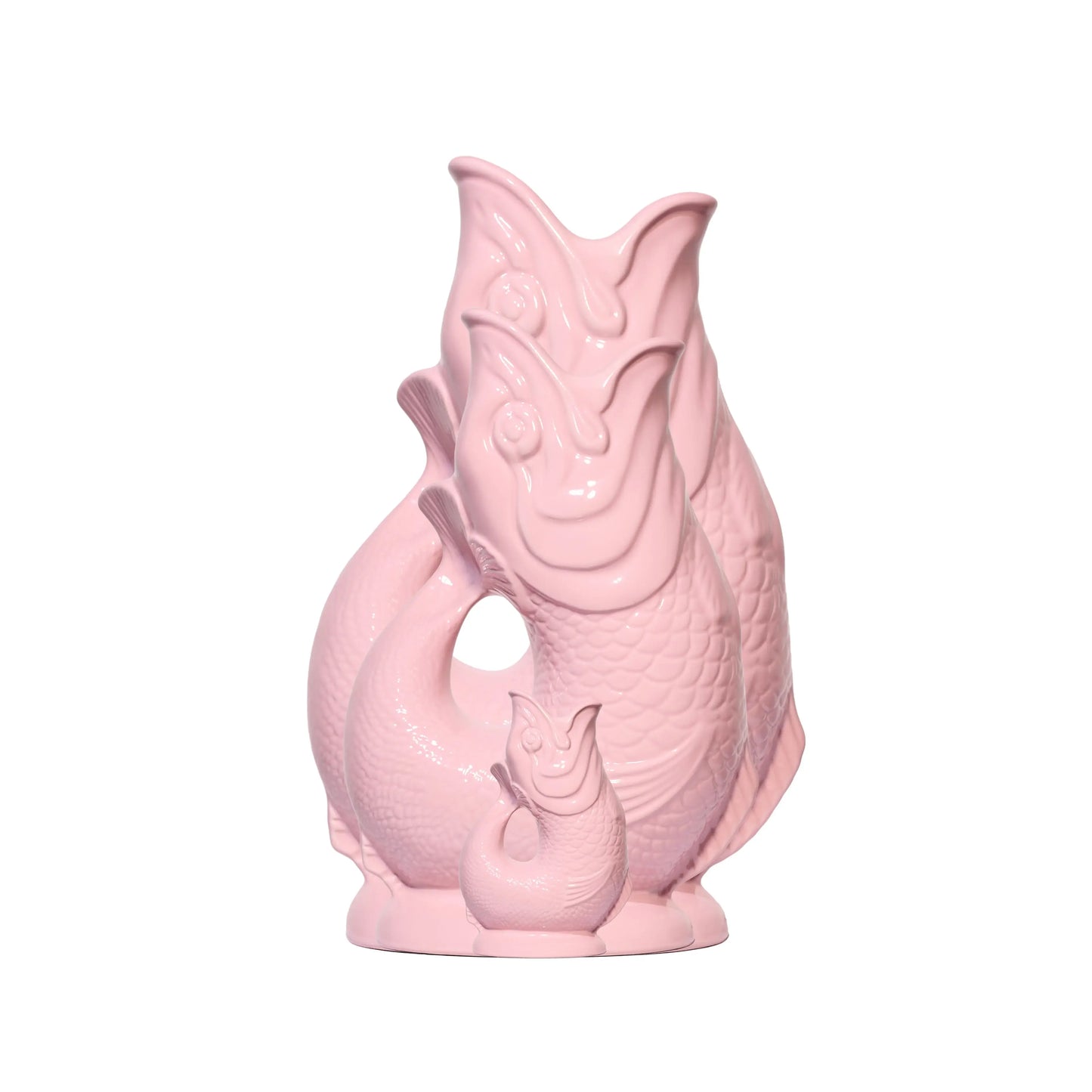 Baby Pink Gluggle Jug: Large