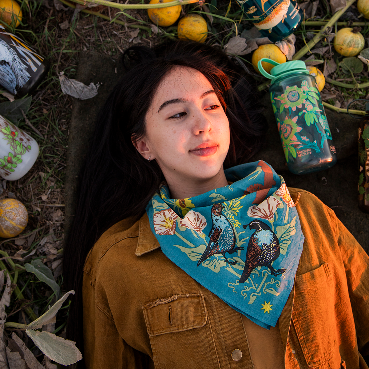 Organic Fair Trade Bandana XL: Channel Islands