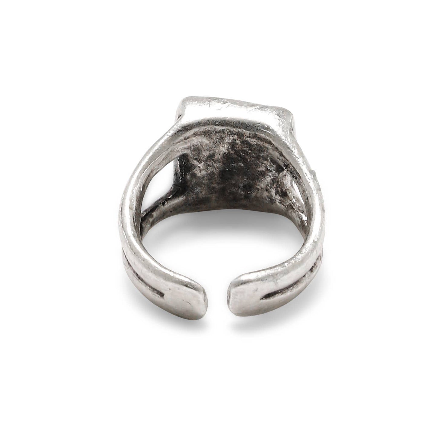 Handmade Clear Crystal Brass Ring - 6989
