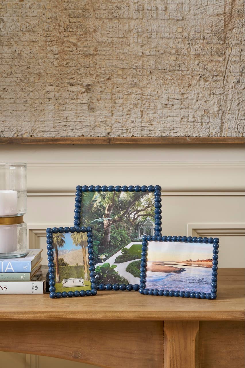 Gracie Pearl Photo Frame - Indigo Blue: Indigo Blue / 4 x 6