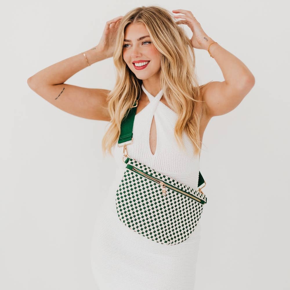 Westlyn Woven Bum Bag *NEW COLORS ADDED*: Emerald