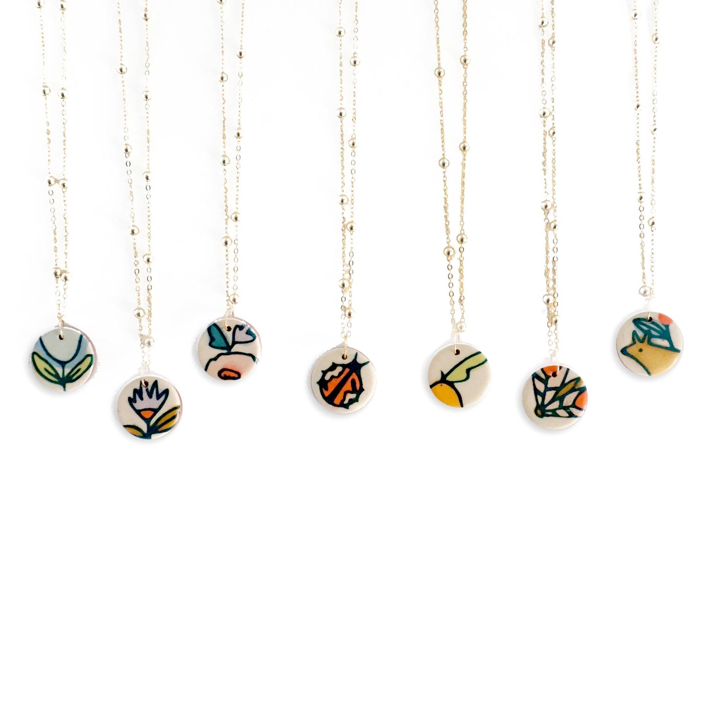 Charm Necklace Lady Bug