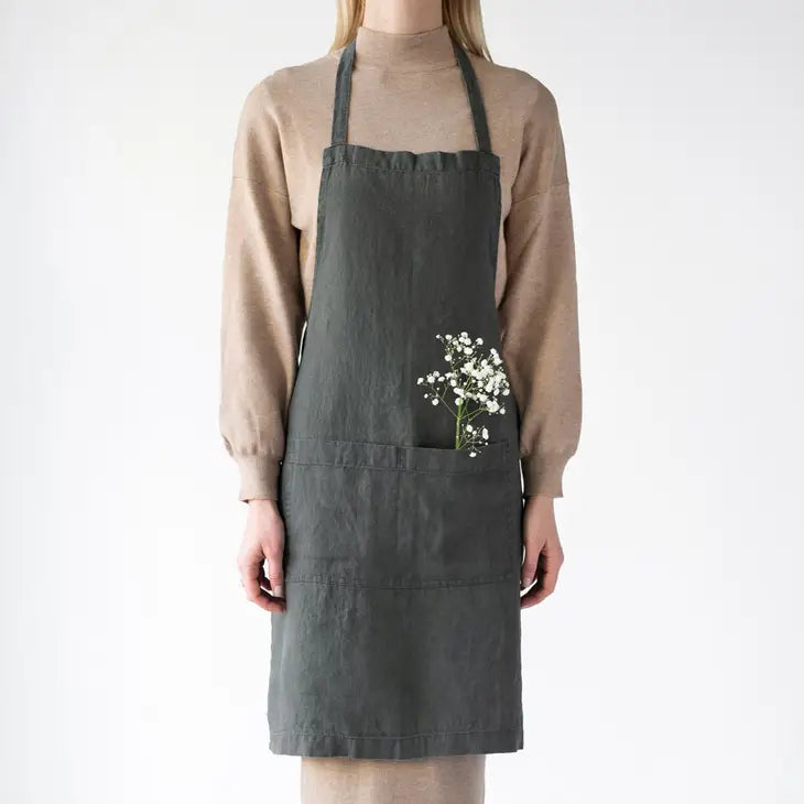 Linen Crossback Aprons