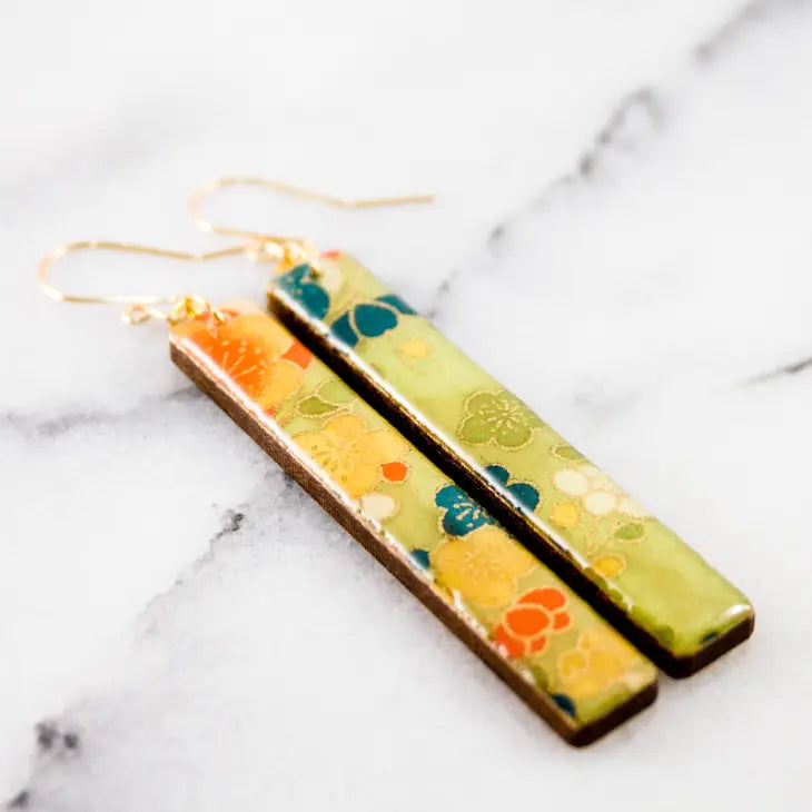 Wood + Resin Earrings