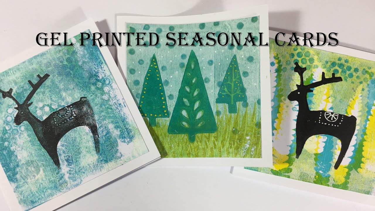 Studio Class | Gel Printing Holiday Cards and Gift Tags