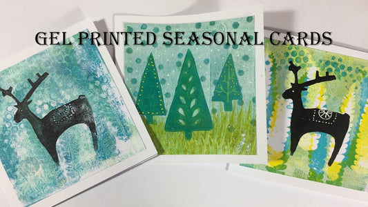 Studio Class | Gel Printing Holiday Cards and Gift Tags