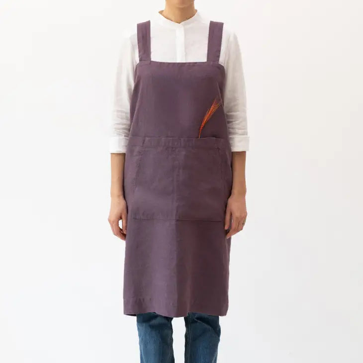 Linen Crossback Aprons