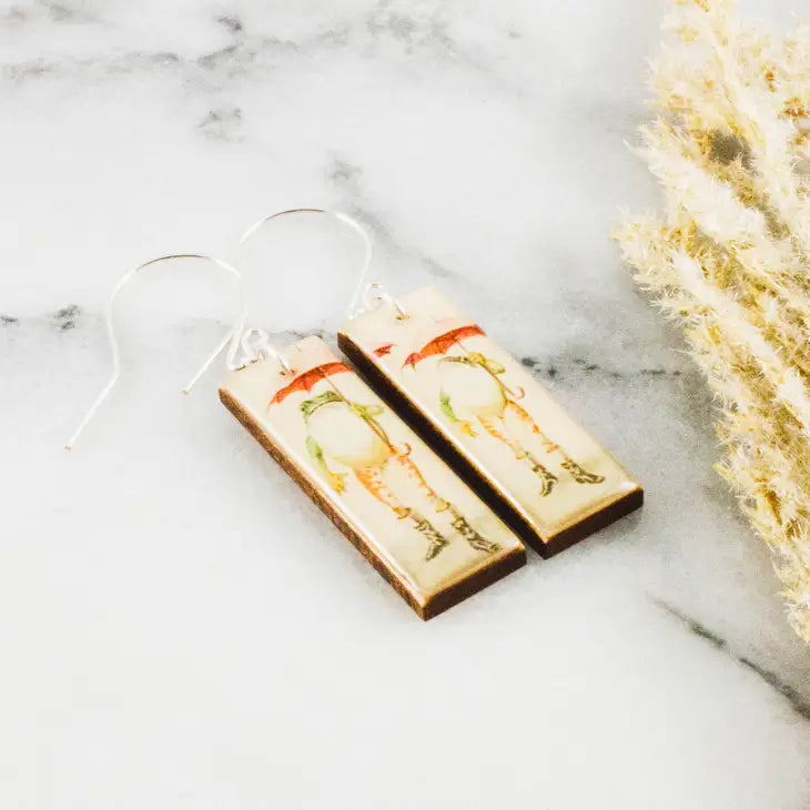 Wood + Resin Earrings