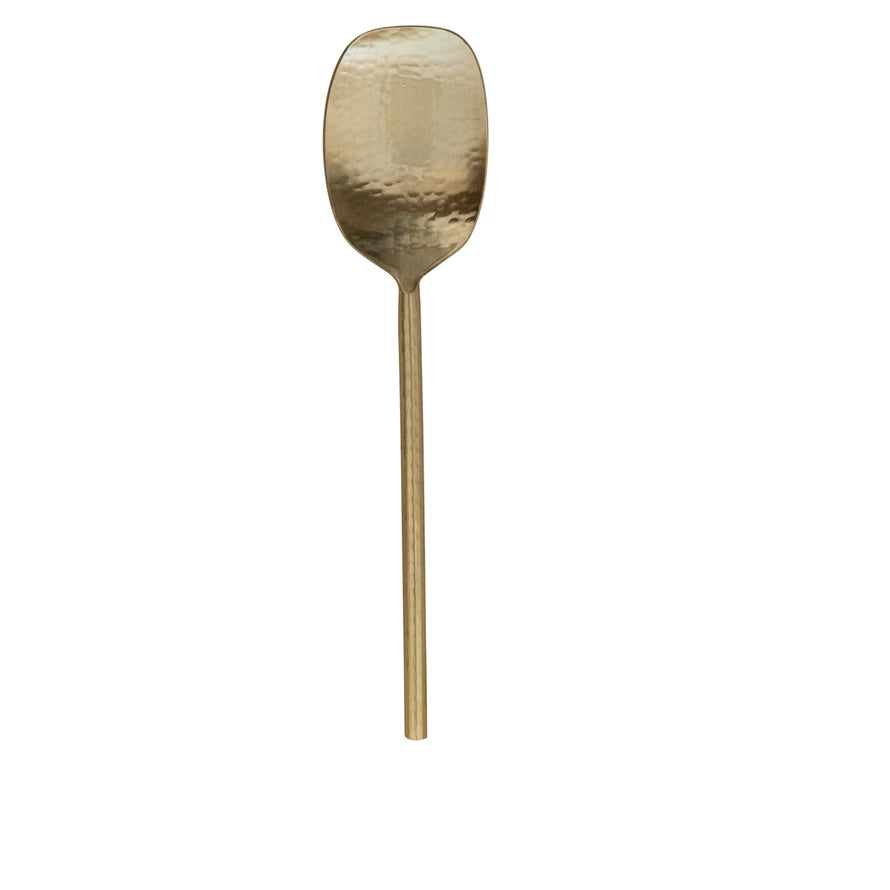 Spoon | Hammered Finish Gold Serving Spoon