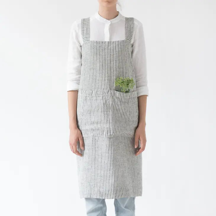 Linen Crossback Aprons