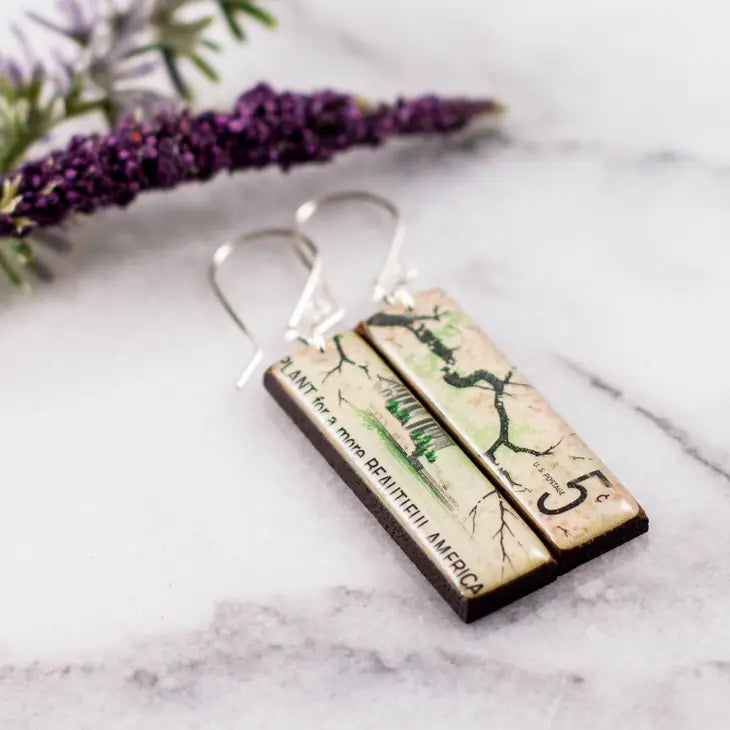 Wood + Resin Earrings