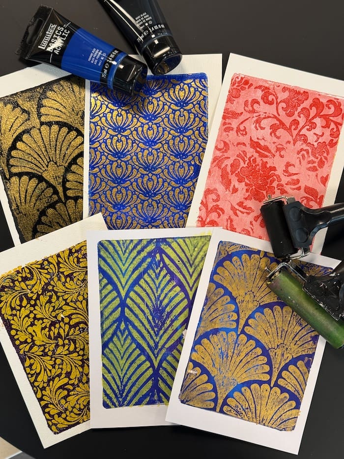 Studio Class | Gel Printing Holiday Cards and Gift Tags