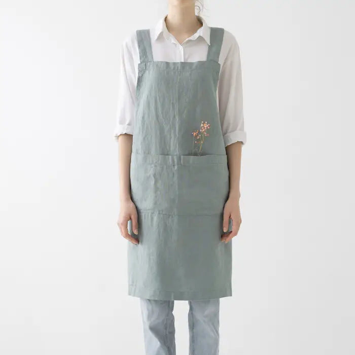 Linen Crossback Aprons